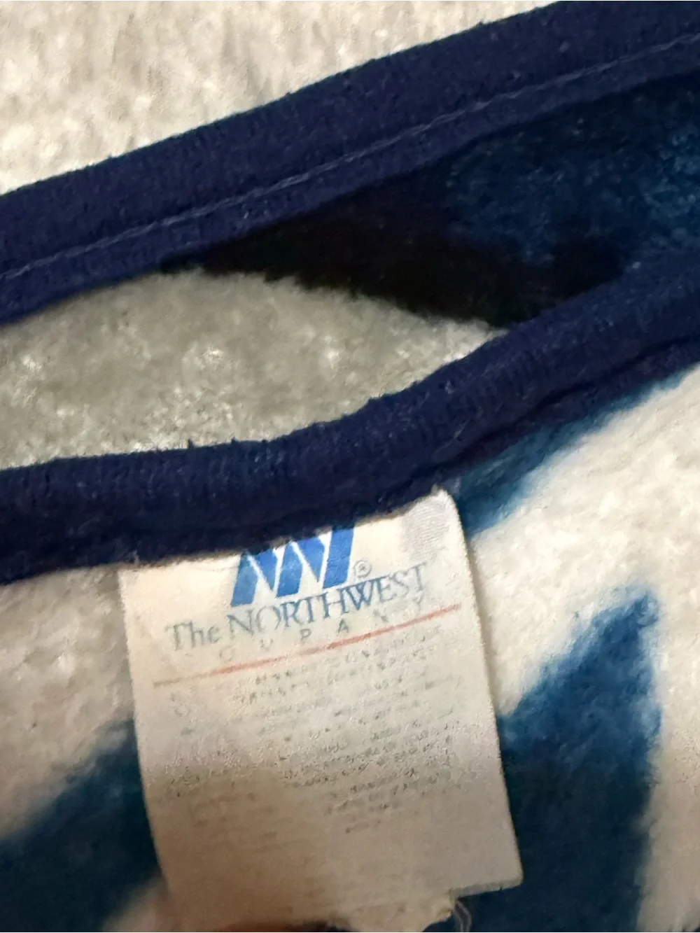 Y2K Dallas Cowboys Football Helmet Throw Plush Blanket - Blue & Gray 50x60
